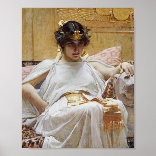 John William Waterhouse - Cleopatra Poster (Voorkant)