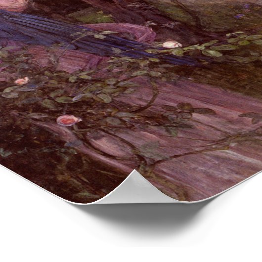 John William Waterhouse - De aankondiging Poster (Hoek)