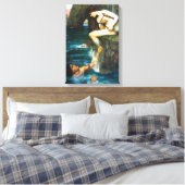 John William Waterhouse De Siren Canvas Afdruk (Insitu (Slaapkamer))