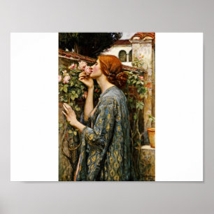 John William Waterhouse - de ziel van het Roos Poster