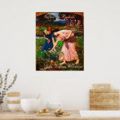 John William Waterhouse Gather Ye Rosebuds Poster (Keuken)