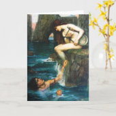 John William Waterhouse La Siren Carte de voeux (Fleur jaune)
