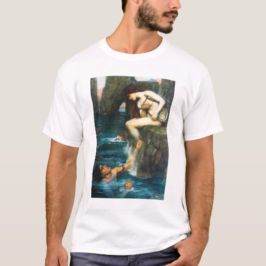 John William Waterhouse le T-shirt de sirène (Devant)