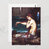 John William Waterhouse Mermaid Carte postale (Devant / Derrière)