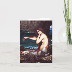 John William Waterhouse Mermaid Note Card Kaart