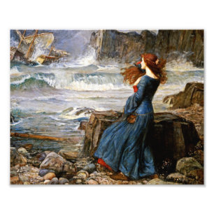 John William Waterhouse - Miranda - The Tempest Foto Afdruk