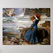 John William Waterhouse - Miranda - The Tempest Poster (Voorkant)
