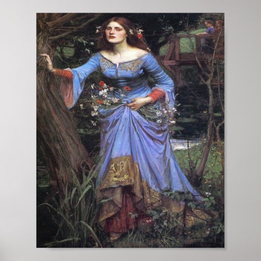 John William Waterhouse - Ophelia Poster (Voorkant)