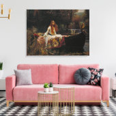 John William Waterhouse - The Lady of Shalott Canvas Afdruk (Insitu (Woonkamer))