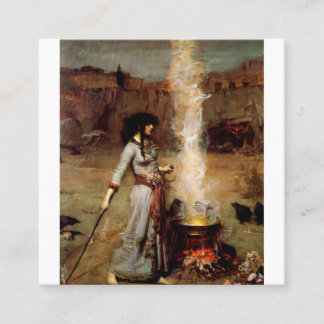 John William Waterhouse The Magic Circle Vierkante Visitekaartje