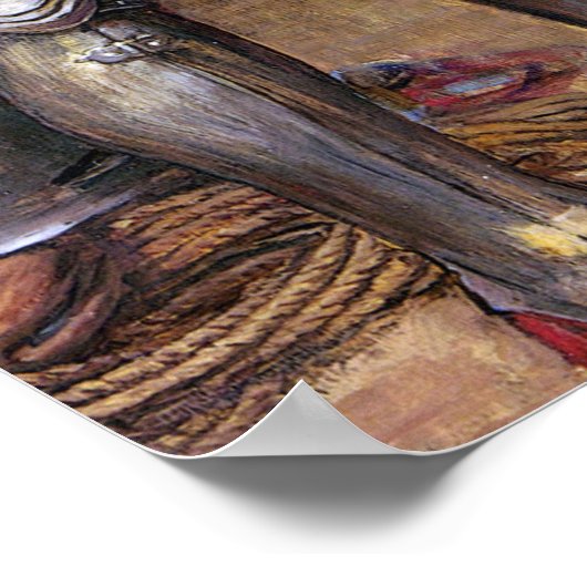 John William Waterhouse Tristan en Isolde Poster (Hoek)