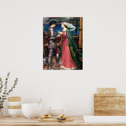 John William Waterhouse Tristan en Isolde Poster (Keuken)