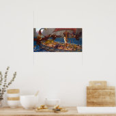 John William Waterhouse Ulysses en de Sirens Poster (Keuken)