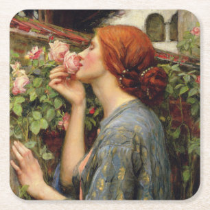 John William Waterhouse Vierkante Kartonnen Onderzetter