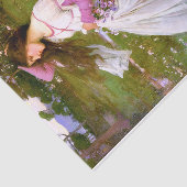 John William Waterhouse Windflowers Windswept Tissuepapier (Detail)