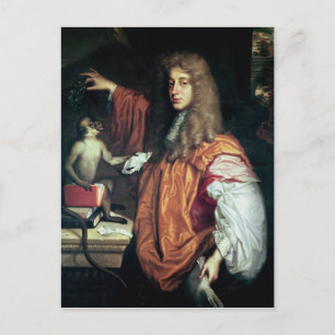 John Wilmot 2nd Earl of Rochester, c.1675 Briefkaart
