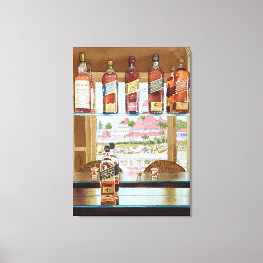 Johnnie Walker en Del Canvas Afdruk (Voorkant)