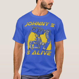 Johnny 5 is Alife Robots 80s Movie Gift Ideas retr T-shirt