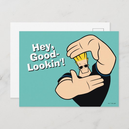 Johnny Bravo Afbeelding Lijst Pose Briefkaart (Voorkant / Achterkant)