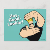 Johnny Bravo Afbeelding Lijst Pose Briefkaart (Voorkant)