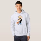 Johnny Bravo Afbeelding Lijst Pose Hoodie (Voorkant volledig)