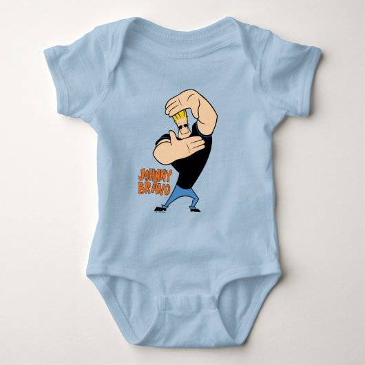Johnny Bravo Afbeelding Lijst Pose Romper (Voorkant)