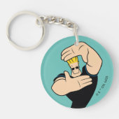 Johnny Bravo Afbeelding Lijst Pose Sleutelhanger (Voorkant)
