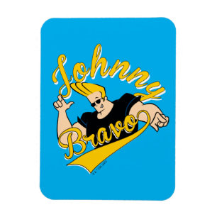 Johnny Bravo Athletic Graphic Magneet