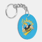 Johnny Bravo Athletic Graphic Sleutelhanger (Voorkant Links)
