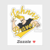 Johnny Bravo Athletic Graphic Sticker (Vel)