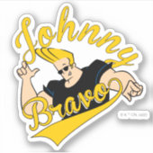 Johnny Bravo Athletic Graphic Sticker (Voorkant)