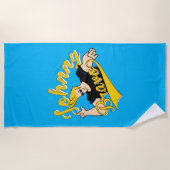 Johnny Bravo Athletic Graphic Strandlaken (Voorkant)