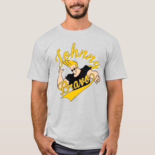 Johnny Bravo Athletic Graphic T-shirt (Voorkant)