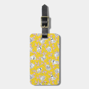 Johnny Bravo Characters Pattern Bagagelabel