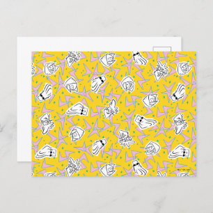 Johnny Bravo Characters Pattern Briefkaart