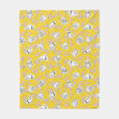 Johnny Bravo Characters Pattern Fleece Deken (Voorkant)