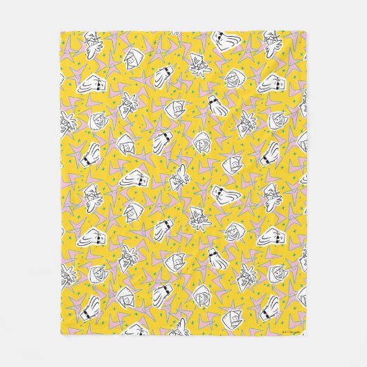 Johnny Bravo Characters Pattern Fleece Deken (Voorkant)