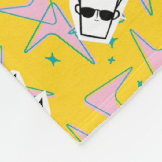 Johnny Bravo Characters Pattern Fleece Deken (Hoek)