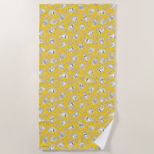 Johnny Bravo Characters Pattern Strandlaken