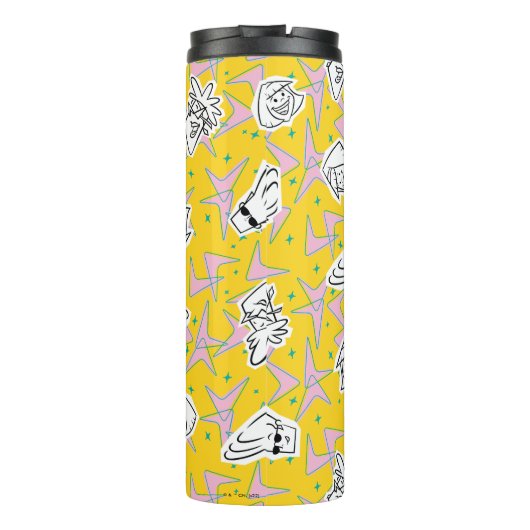 Johnny Bravo Characters Pattern Thermosbeker (Achterkant)