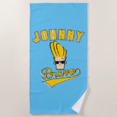 Johnny Bravo Collegiale Grafiek Strandlaken (Voorkant)