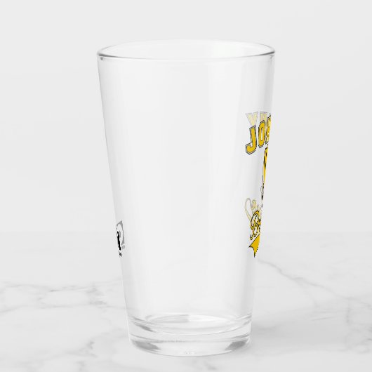 Johnny Bravo Collegiate Graphic Glas (Rechts)