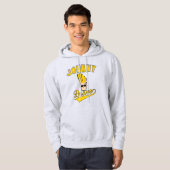 Johnny Bravo Collegiate Graphic Hoodie (Voorkant volledig)