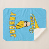Johnny Bravo Collegiate Graphic Sherpa Deken (Voorkant (horizontaal))