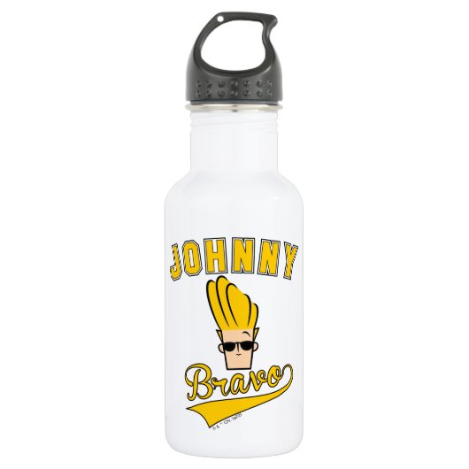 Johnny Bravo Collegiate Graphic Waterfles (Voorkant)
