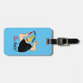 Johnny Bravo Comb - Don't Touch The Hair! Bagagelabel (Voorkant horizontaal)