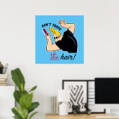 Johnny Bravo Comb - Raak het haar niet aan! Poster (Thuiskantoor)