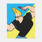 Johnny Bravo Combing Hair Fleece Deken (Voorkant)