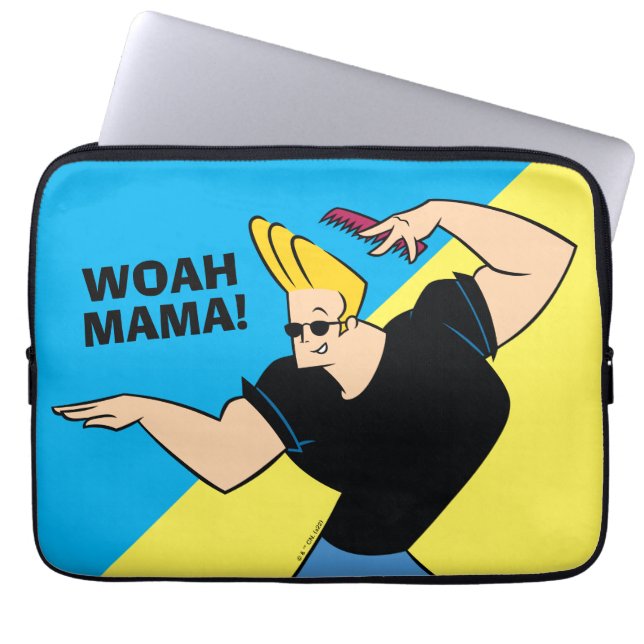 Johnny Bravo Combing Hair Laptop Sleeve (Voorkant)