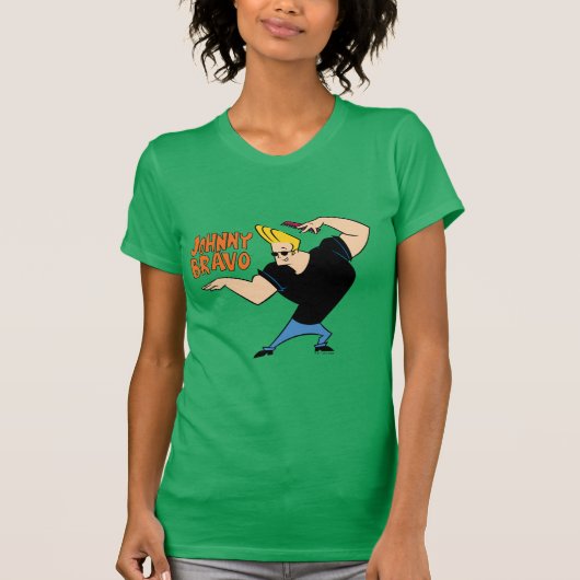 Johnny Bravo Combing Hair T-shirt (Voorkant)
